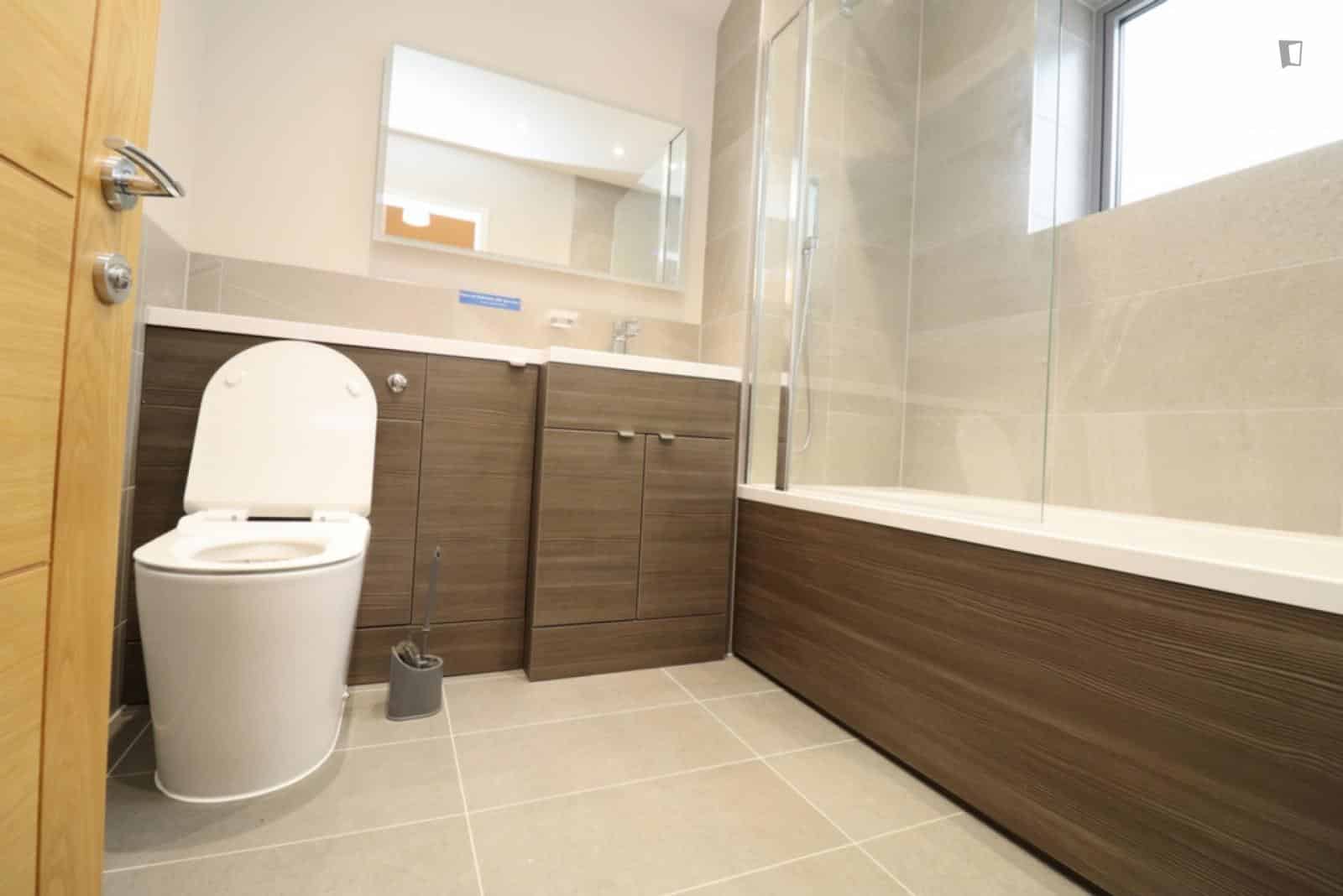 Room in a 7 Bedroom Apartment, Lower Boston Rd, London, W7 3TP - London, England, United Kingdom - Bedroom 1  - Bathroom