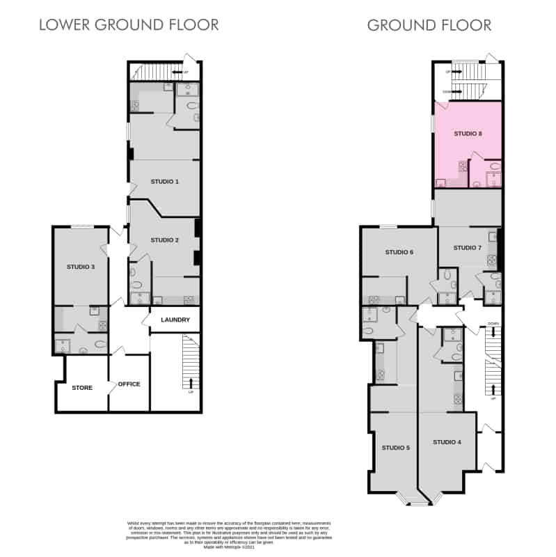1 Bedroom Apartment, 160 Upper New Walk, Leicester LE1 7QA (Room 8) - Leicester, England, United Kingdom - Floor Plan