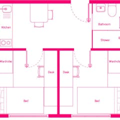 Standard Two Bedroom Apartment 