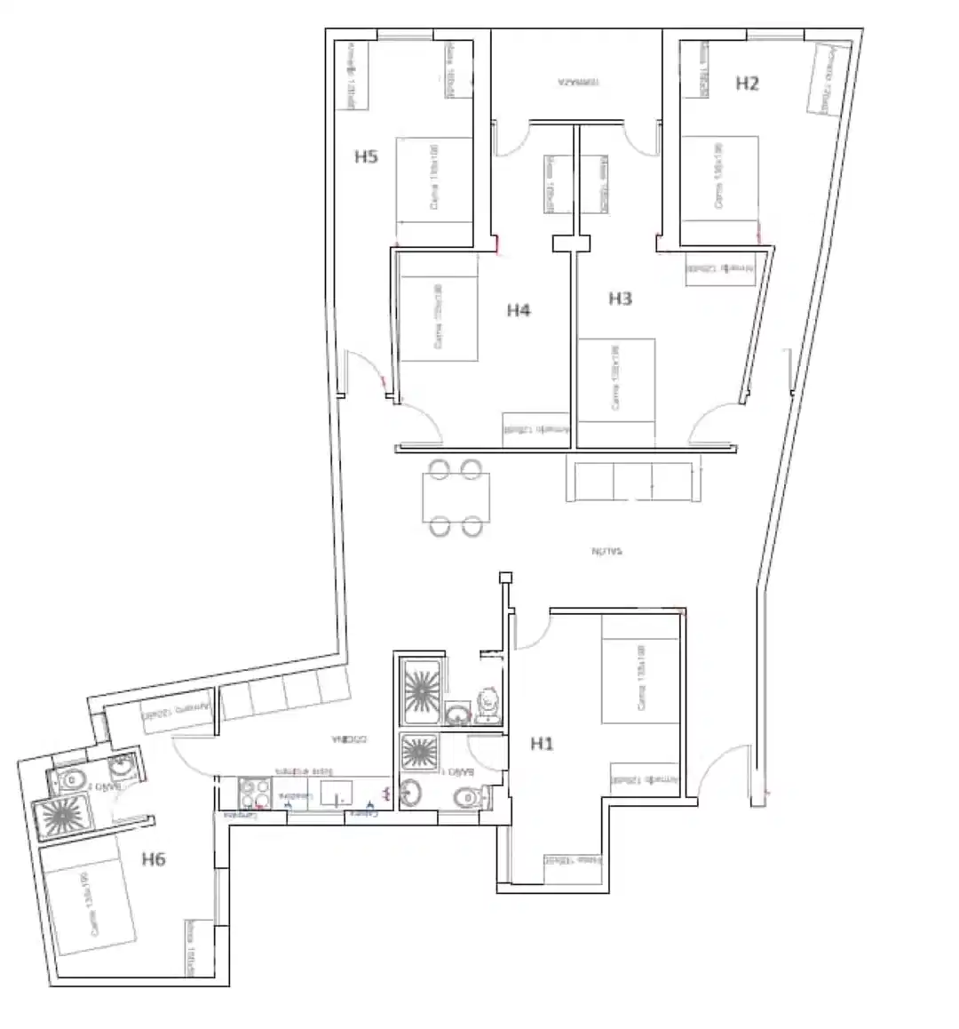 #124807: Room in a 8 Bedroom 2 Bathroom (Calle De La Victoria) - Bedroom?w=400&h=260&fit=crop&q=40&auto=format&trim=auto