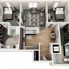 2 Bed 2 Bath