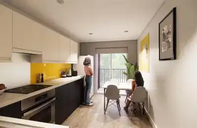 Moss Court, Manchester - Manchester, England, United Kingdom - Bronze Ensuite - Kitchen