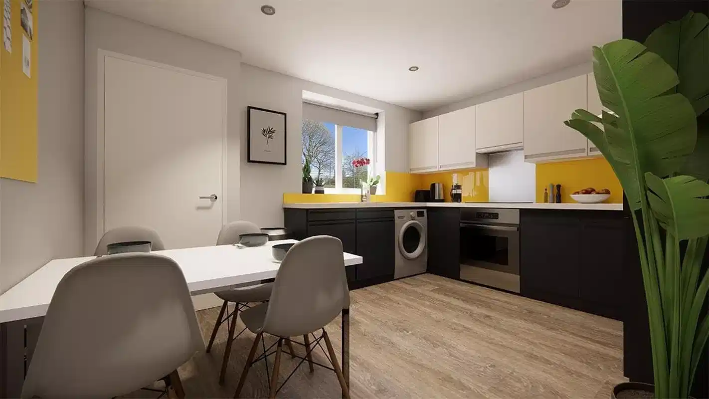 City Edge, Manchester - Manchester, England, United Kingdom - Hamsell Court - Bronze Ensuite - Kitchen