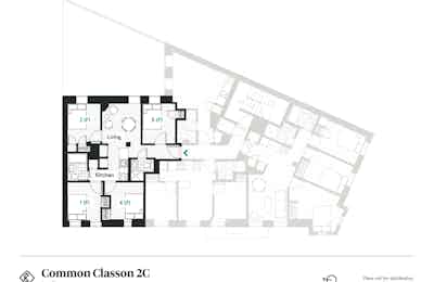 4 Bedroom 2 Bathrooms - Floor Plan