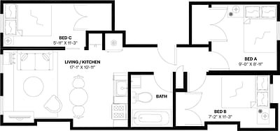 #542: Upper East Side - Floor Plan