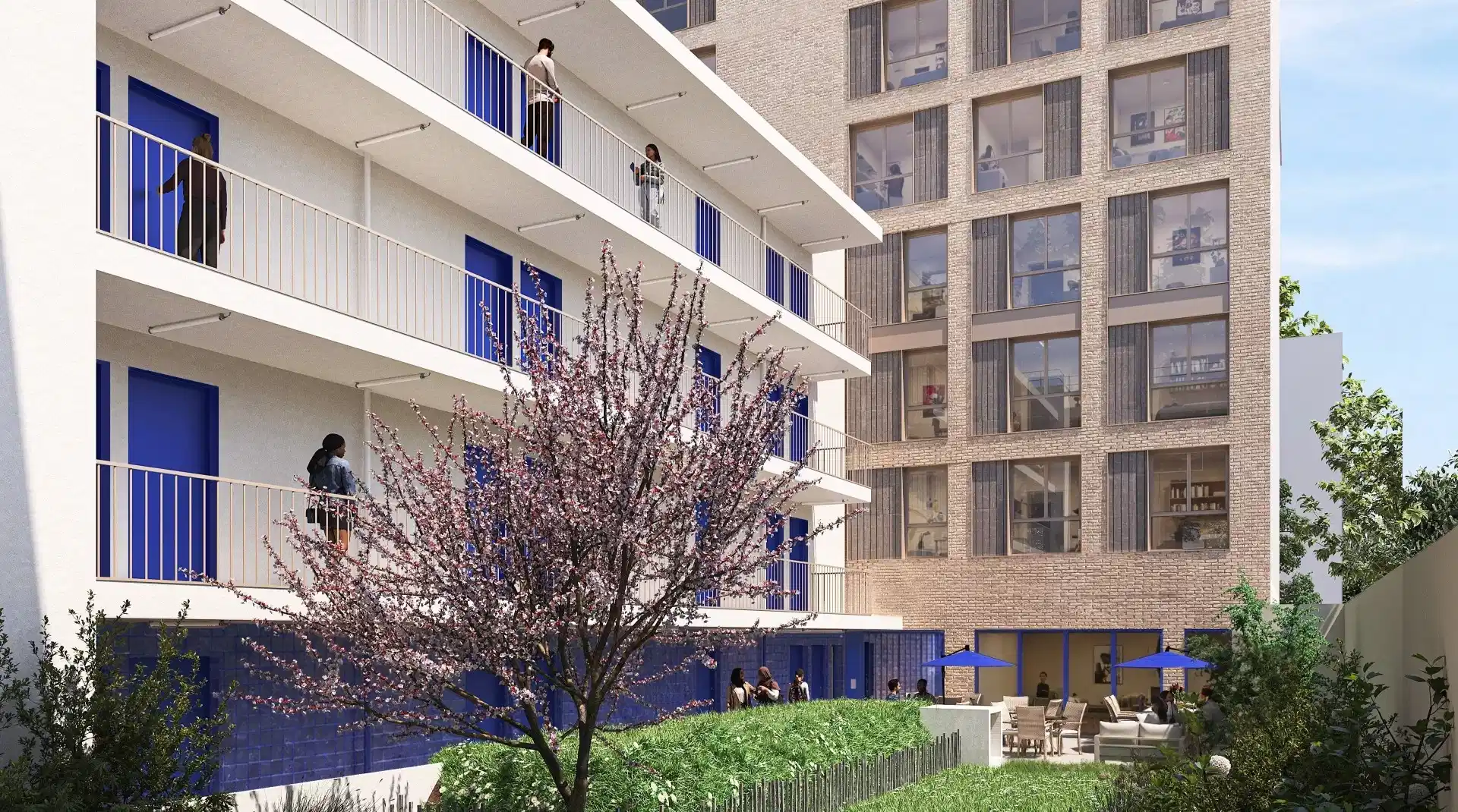 Canvas Paris Blue in Saint-Ouen, Paris - Paris, France - Exterior