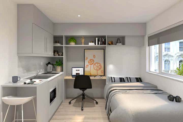 Gold Plus Studio With Balcony - Bedroom