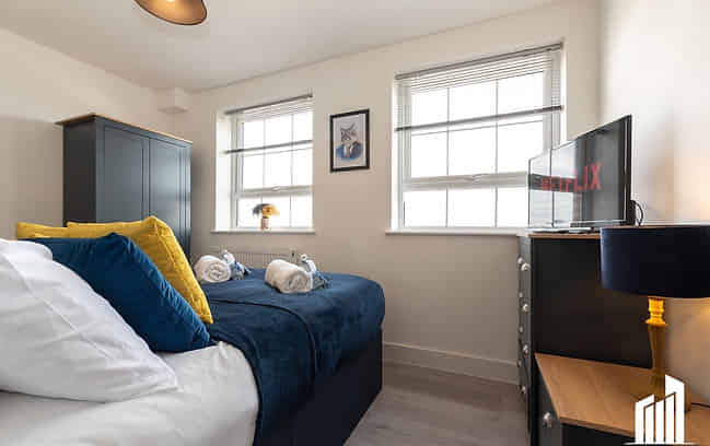 Arcadia, Southampton - Southampton, England, United Kingdom - Two Bedroom Apartment - Bedroom