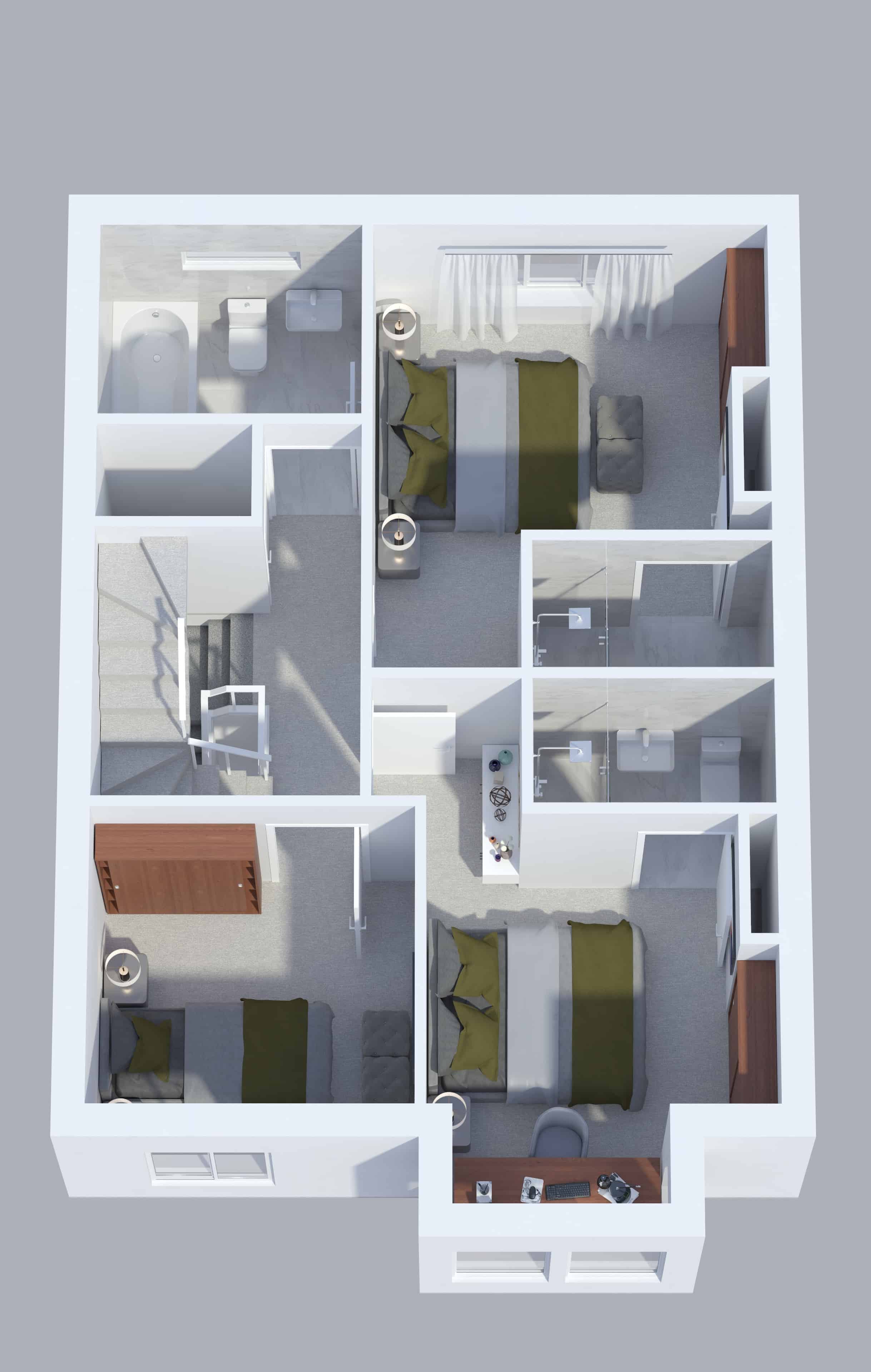 Room in a 7 Bedroom Apartment, 664A Southmead Rd, Filton, Bristol BS34 7RD - Bristol, England, United Kingdom - Floor Plan