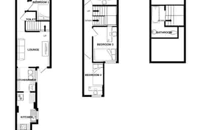 4 Bedroom 1 Bathroom Apartment - Bedroom?w=400&h=260&fit=crop&q=40&auto=format&trim=auto