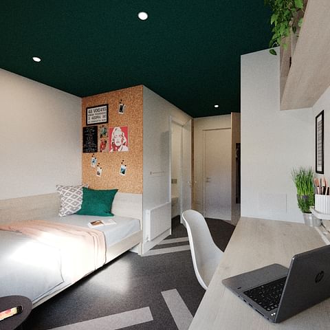 Townhouse Studio Apartment - Bedroom