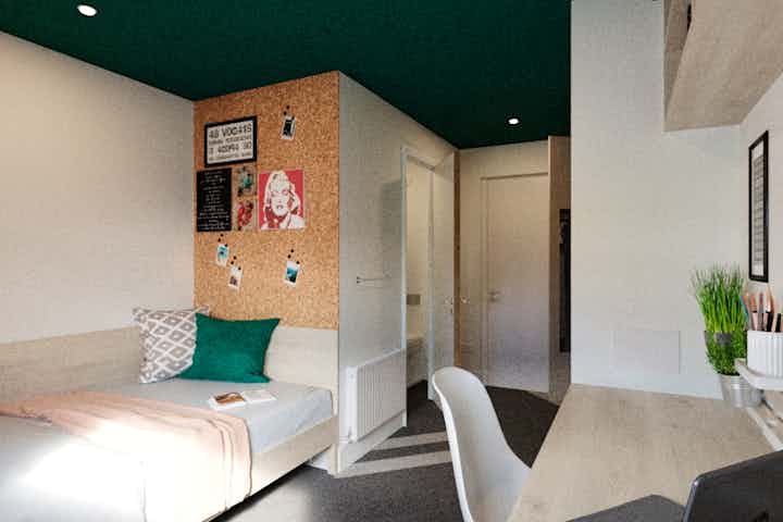Townhouse Studio Apartment - Bedroom