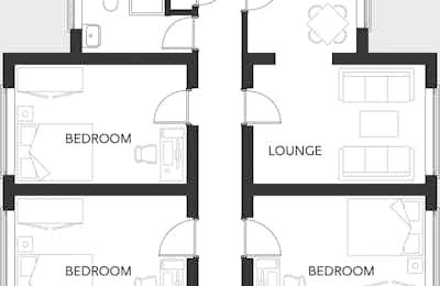 Classic 5 Bed Apartment Share - Floor Plan